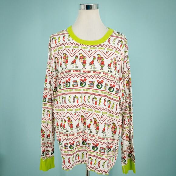 Hanna Andersson Size XXL Dr. Seuss The Grinch Christmas Long John Pajama Top